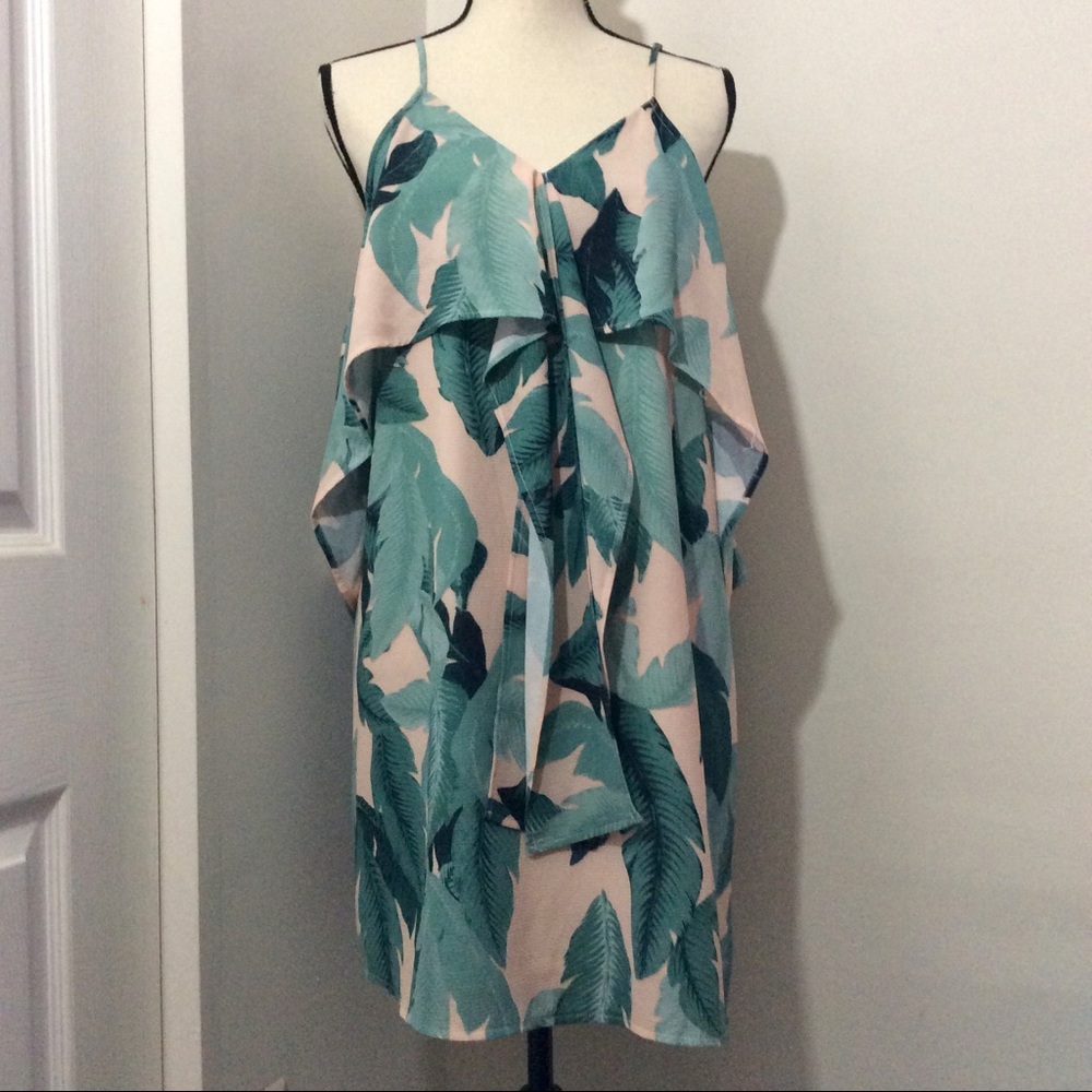 Tropical Leaf Dress